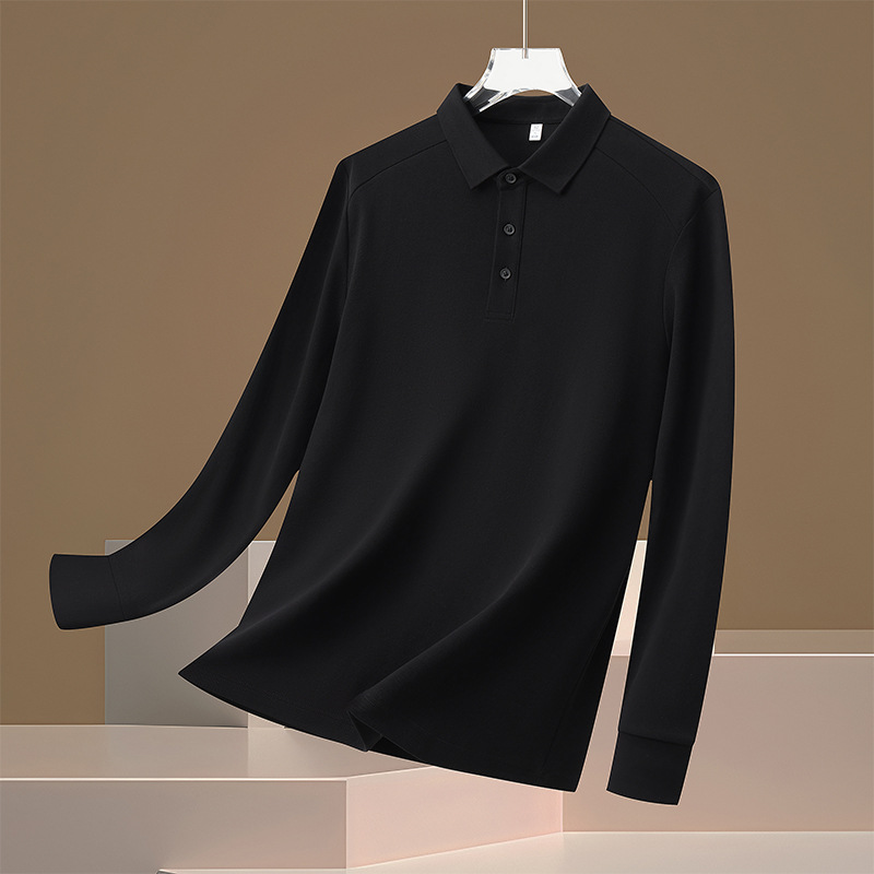 Herramientas ropa de trabajo anti-desgaste anti-sucia ropa de oficina personalizada de doble hebra amoníaco líquido algodón de lana larga manga larga impresión polo camisa