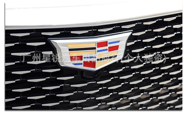 Cadillac Ct6 Front and Rear Emblems, Cadillac Ct6 Modified Front Grille Emblem, Rear Trunk Sticker