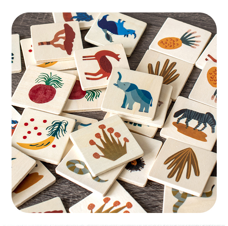 Learning Toys Toddler(3-6years) Animal Wood Toys display picture 1