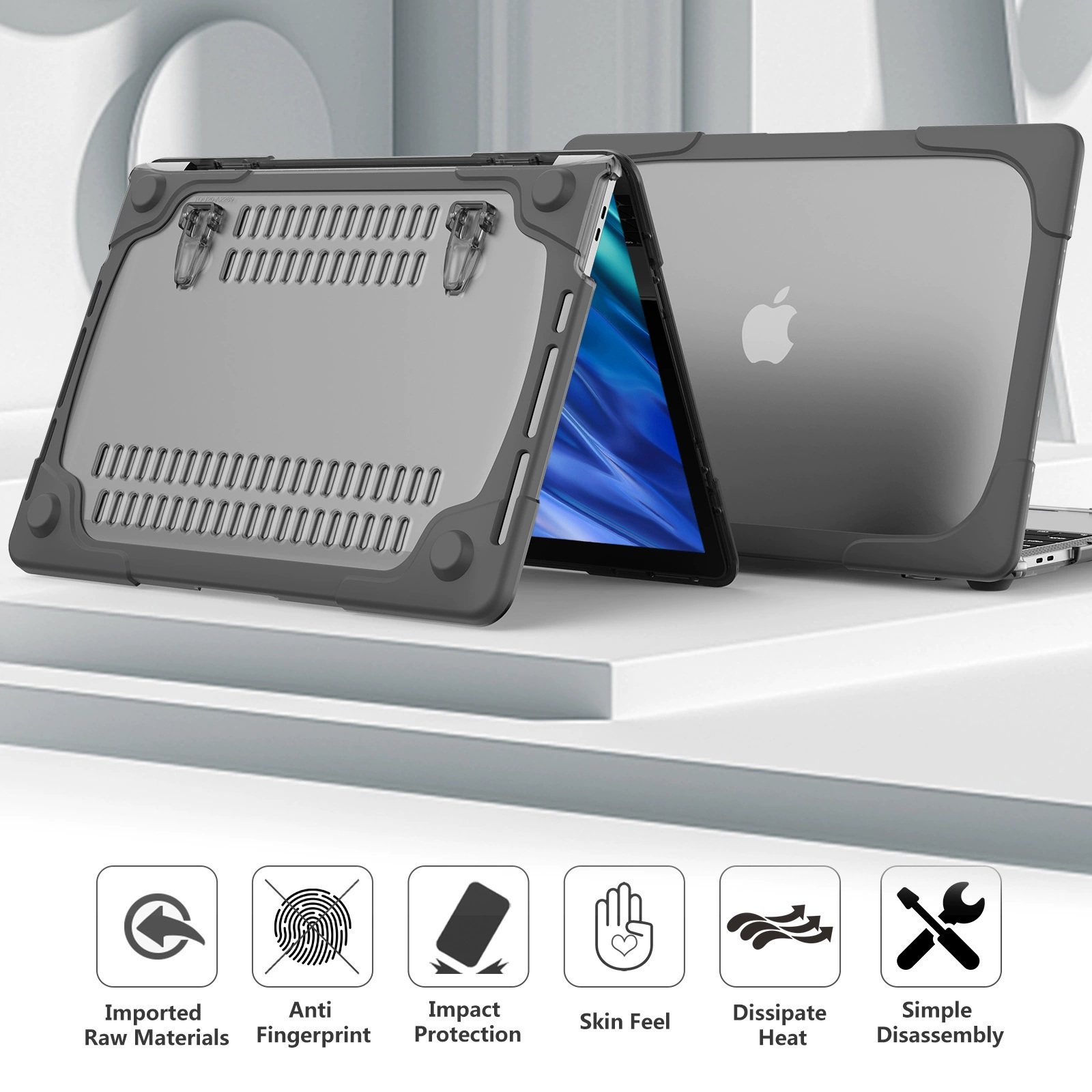 Apple, совместимый ноутбук, защитный чехол, iPhone15 Pro, матовый корпус, macbook, pro16, защита от падения