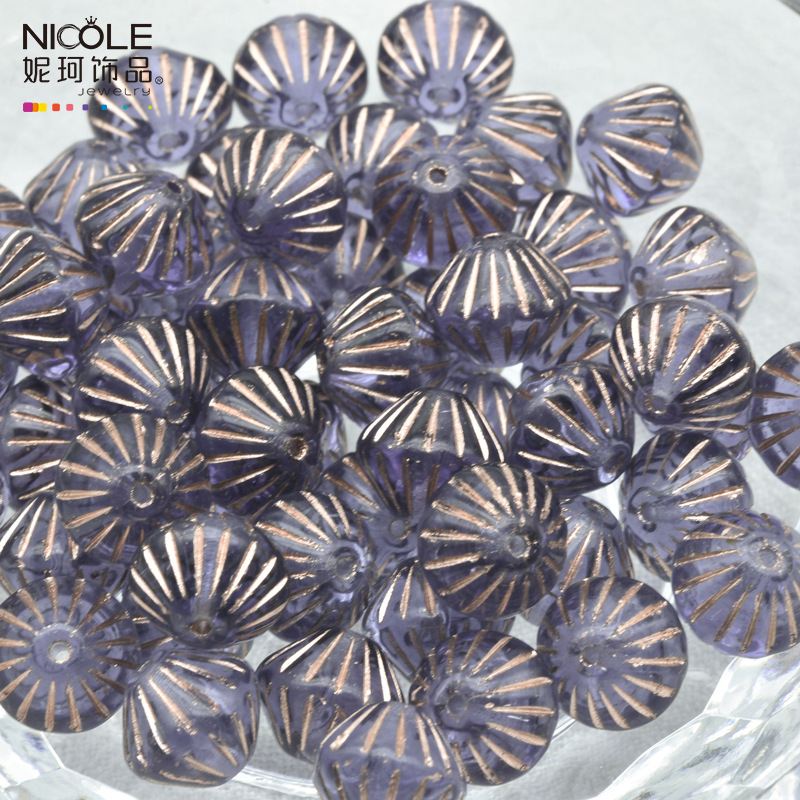 Importado Checo Baos Osha esmaltado linterna cuentas de mano 9mm accesorios de material DIY pulsera alrededor de 100 piezas