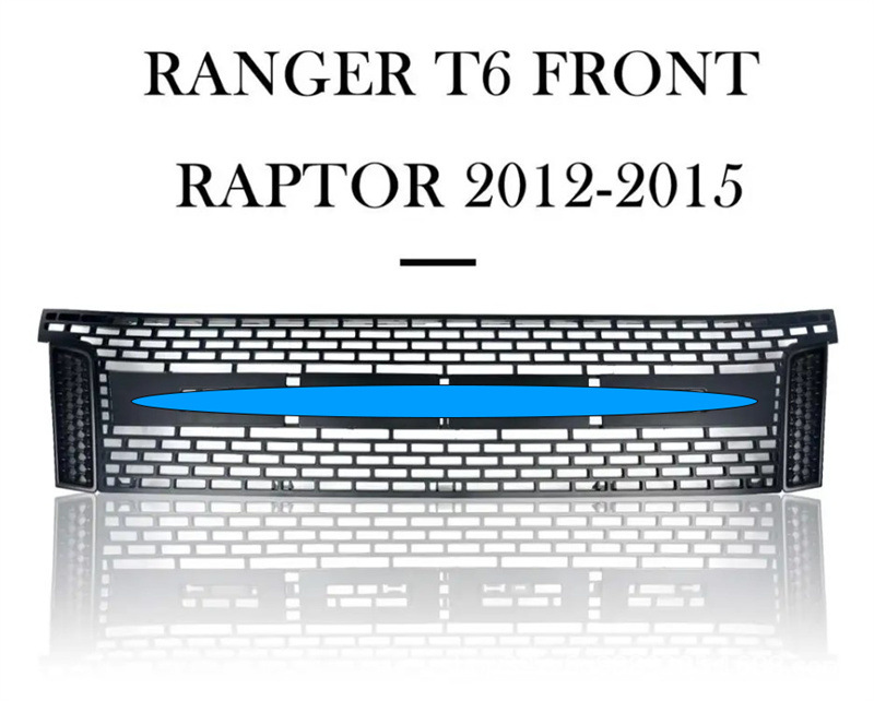 Suitable for 12-14 Ford FORD ranger net modification front face T6 pickup truck with light net grille