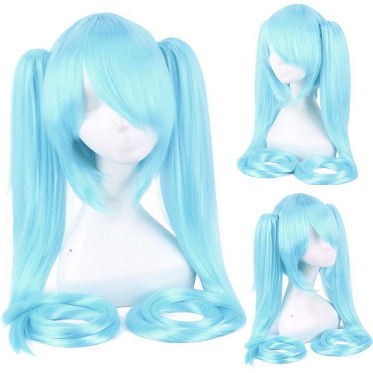 Peluca de anime cosplay pelo Hatsune Miku pelo flor de ciruelo Qianben Sakura clip de boca de tigre de anime punto de fábrica