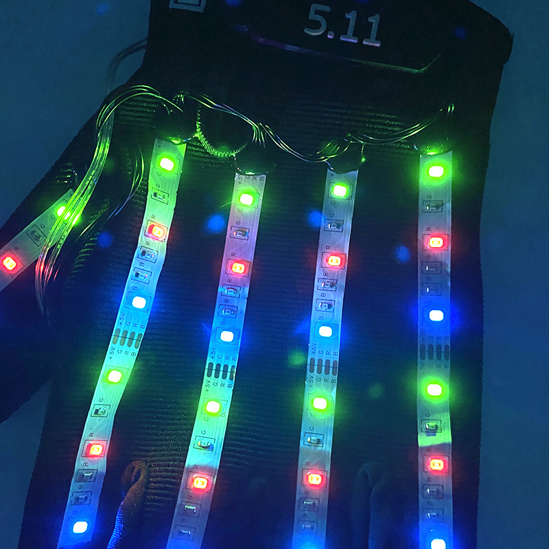 #546 6V四功能-led金刚狼手套(三色款)