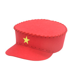 National Day Red Army Hat Non-Woven DIY Hat Kindergarten Children Parent-Child Handicraft Creative Making Sewing Kit