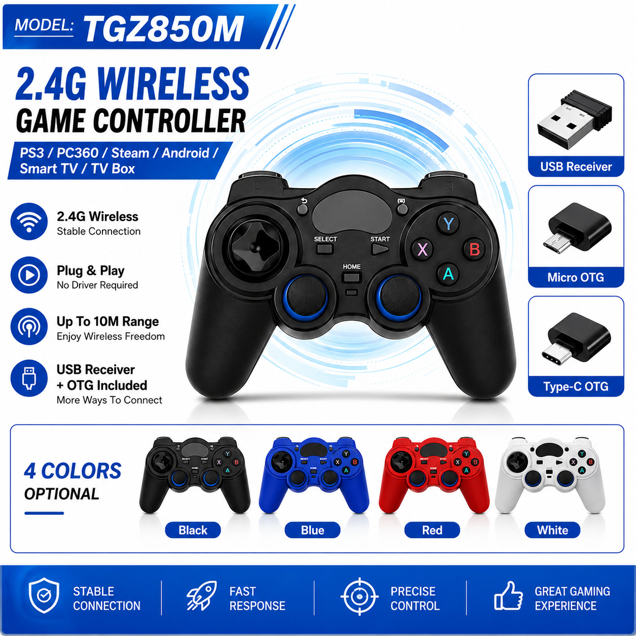 2.4G wireless controller Android smart wireless controller…