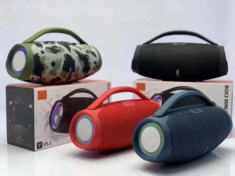 国境を越えた新型BOX3-MINI無線bluetoothスピーカー大戦神led携帯屋外携帯サブウーファ音響|undefined