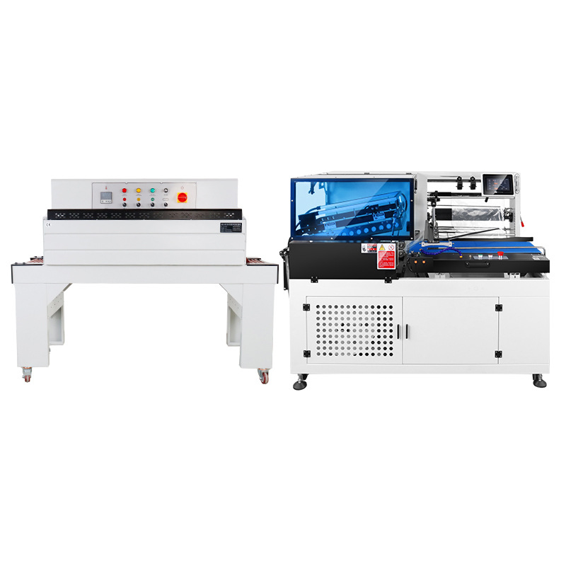 Máquina automática de sellado y corte de película de sellado termoplástico para fideos huevos cubiertos caja de regalo caja de té libro máquina de envasado de película de retracción térmica