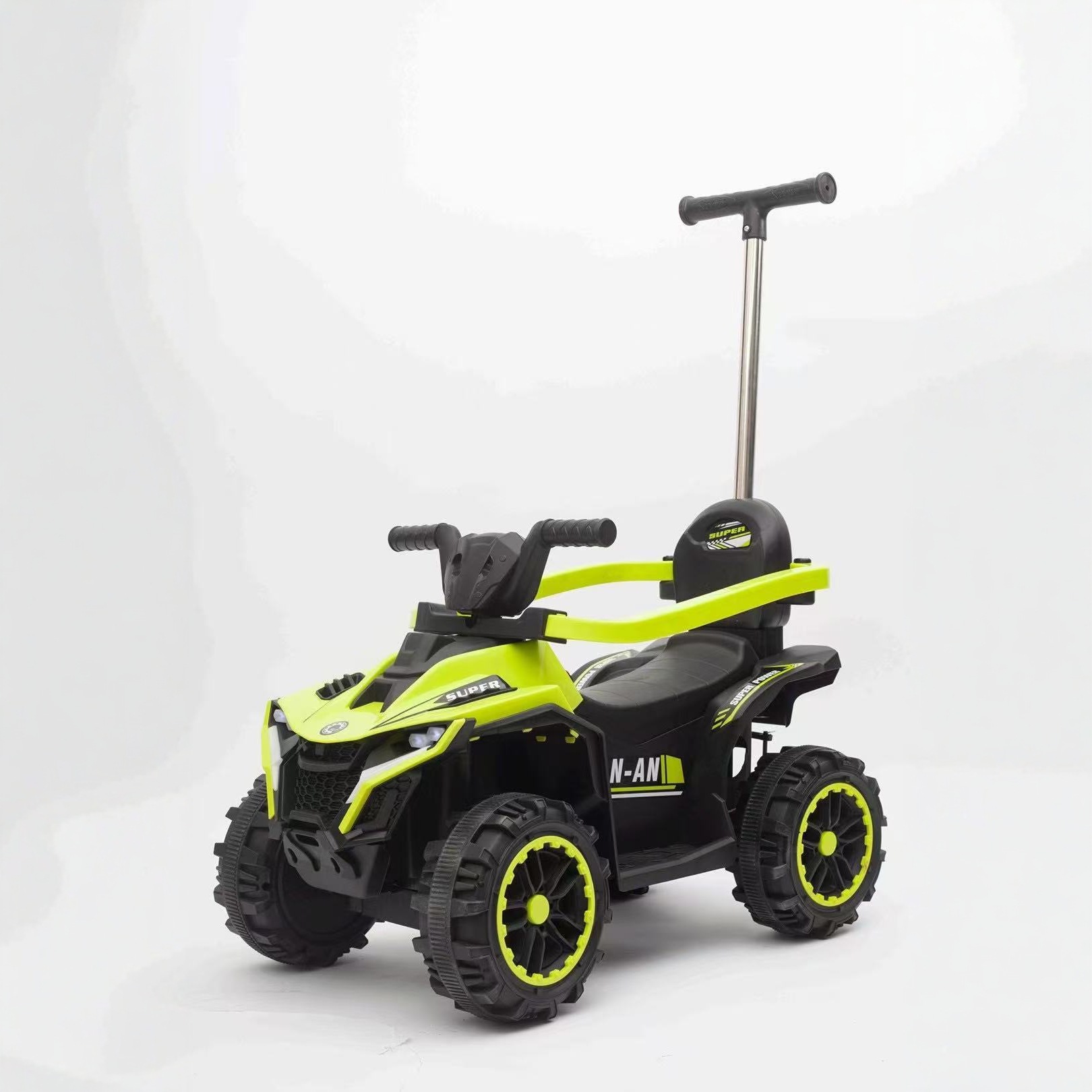 Trolley de niños, patineta infantil empujada con mano, coche de niños con empuje, baranda de protección, exportación de juguetes para niños