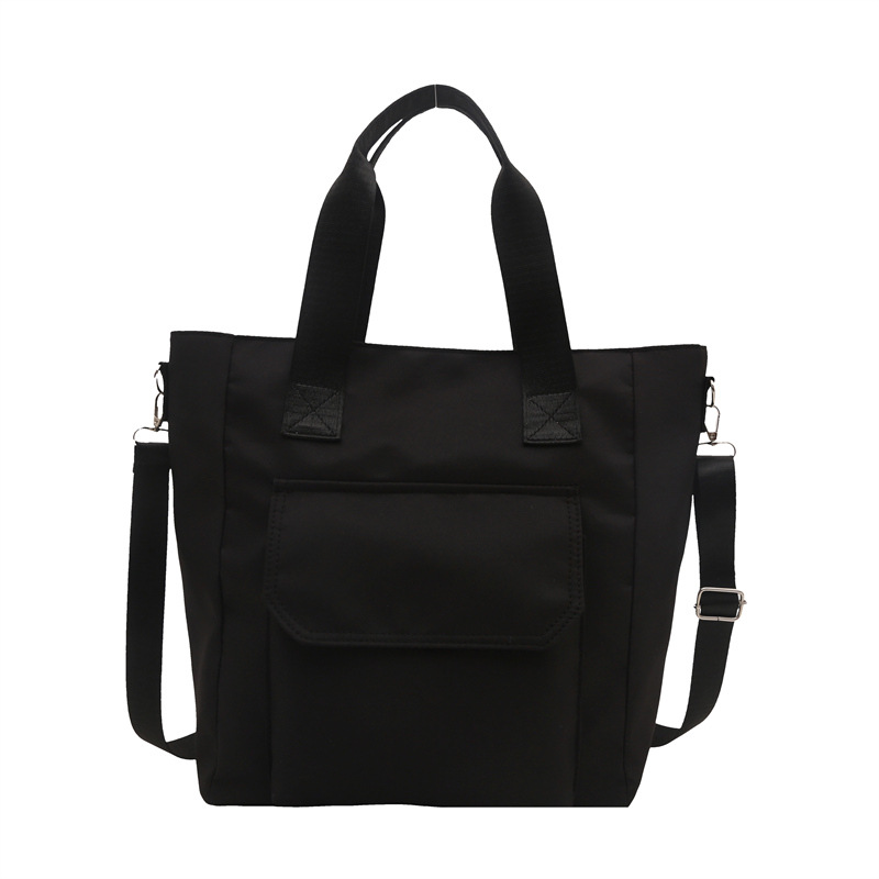 Corea del estilo de transporte universal lona multi-bolsillo TOT estudiantes de arte ocio simple 2025 bolso de hombro portátil