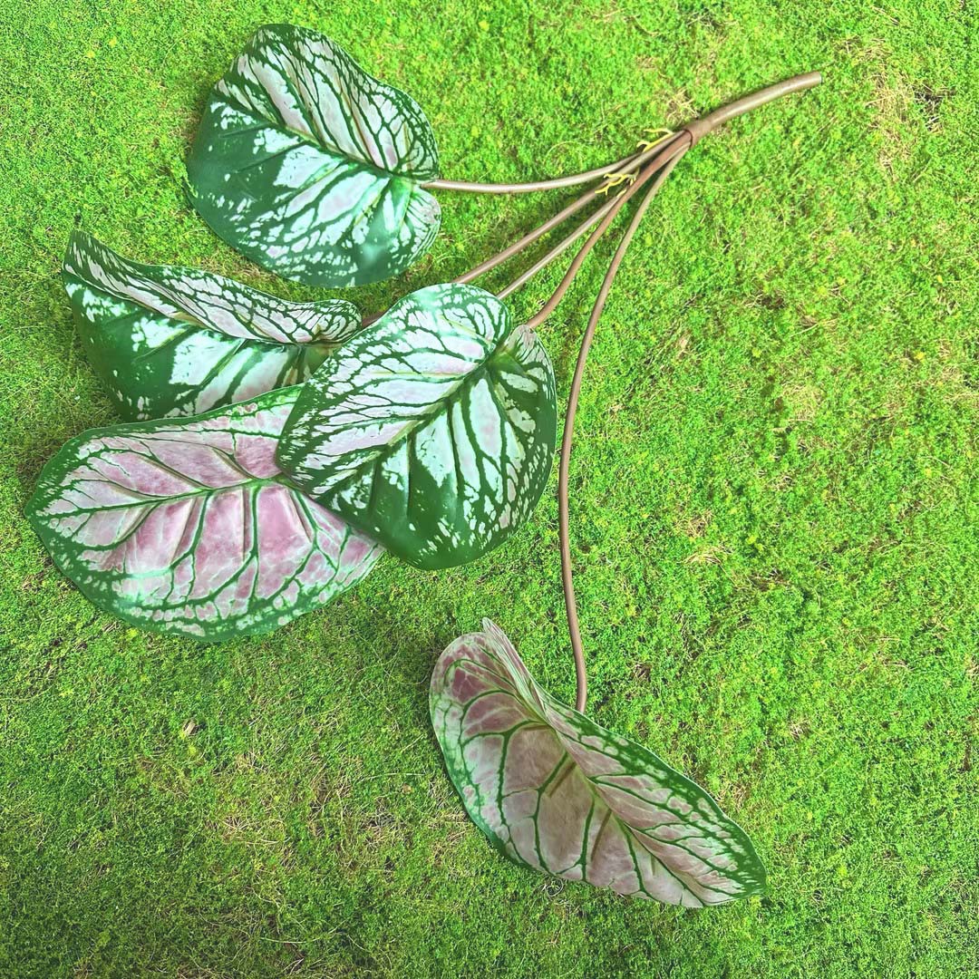 Fairy Cave tortuga hoja sentir arreglo floral hoja material planta esquina ventana belleza paisaje decoración artificial planta verde mango haz