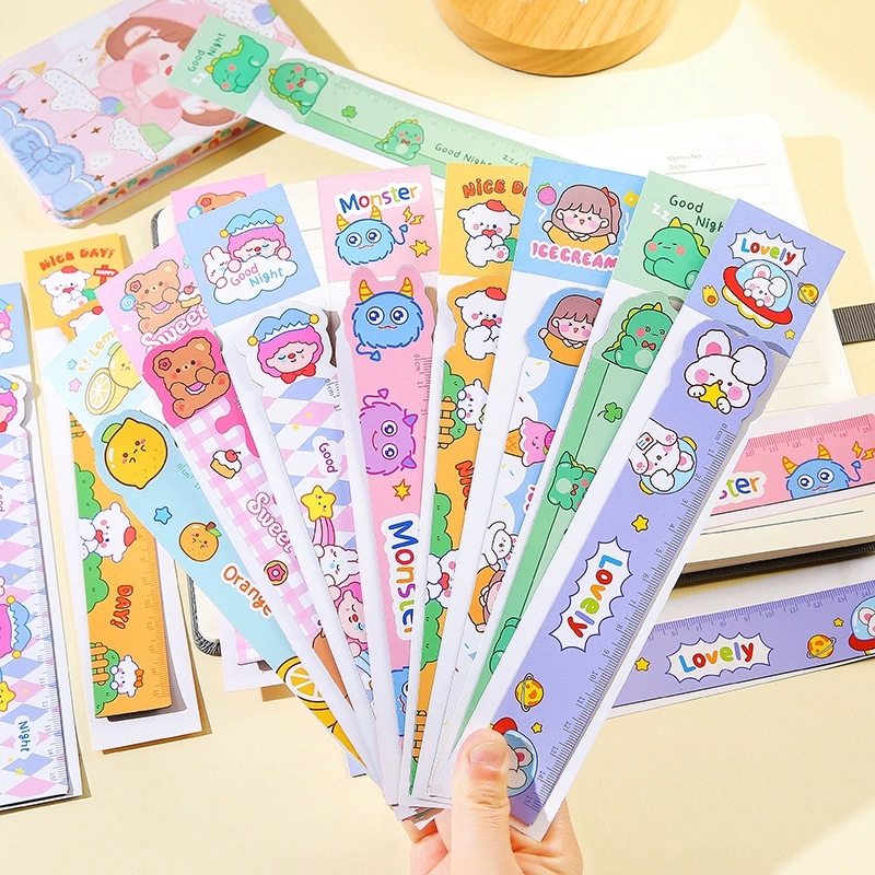 Креативный мультфильм магнитная мягкая линейка студент 15 см милый пластик животное прямой линейка рисунок мягкая линейка канцелярских товаров оптом