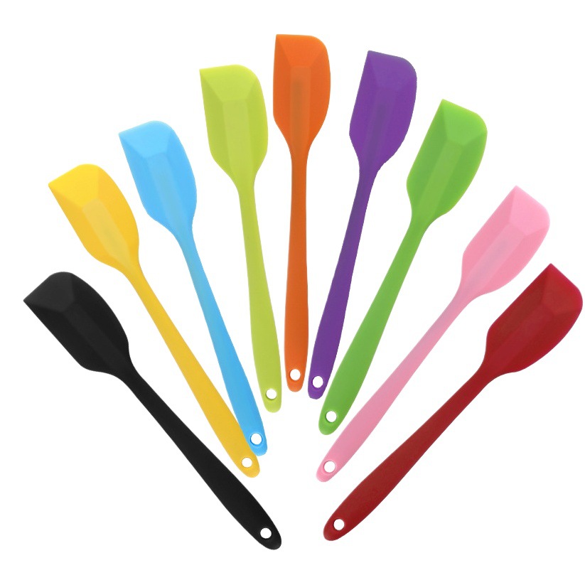 Herramientas de cocina de silicona para hornear raspador integrado tamaño pequeño pastel crema mantequilla mermelada raspador para hornear
