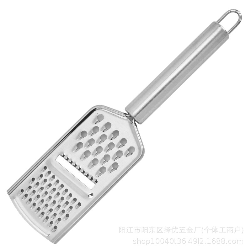 Multifuncional acero inoxidable raspador de queso raspador de verduras frutas rabanes arco raspador de acero raspador herramientas de cocina image 11
