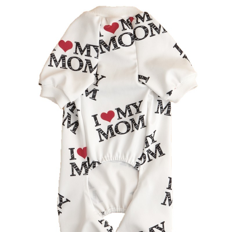 猫と子犬用ペット服夏用薄いジャンプスーツプリントスクエアスウェットシャツペットトップAmazonホットセール