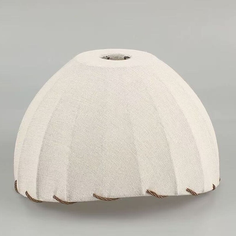 Chinese-Style Fabric Lampshade, Yuanbao Lotus Linen Chandelier Lampshade, Retro Homestay Study Room Tea Room Floor Lamp Lampshade Chinese-Style Fabric Lampshade, Yuanbao Lotus Linen Chandelier Lampshade, Retro Homestay Study Room Tea Room Floor Lamp Lampshade