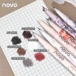 彩妆NOVO双瞳剪水极细眼线液笔 防水防汗不晕染下睫毛卧蚕眼线笔