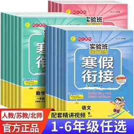 2024实验班提优训练寒假衔接上册预习复习寒假作业本数版本任选