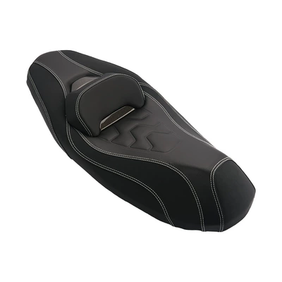 Suitable for 20-24 Yamaha NMAX155 modified cushion new upgraded Indonesian cushion with backrest non-slip (Motorcycle cushion) - restorationplaid-seat-cushion-white-line-water-transfer-pad
