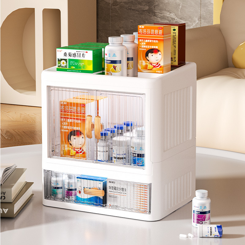 ライト高級スキンケア防塵家庭用引き出し型口紅ドレッシングテーブル化粧品収納ボックスジュエリー収納棚|undefined