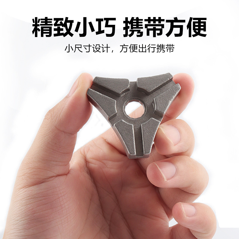 蹦果三角形6口辐条扳手自行车修理工具辐条工具山地车钢丝调节扳|undefined