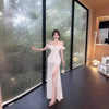 High end dress， pure desire， hollow out， sexy， socialite temperament， suspender dress for women