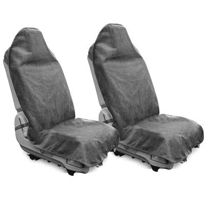 Car Seat Elastic Breathable | Seat cushion, seat cover - gray-pair