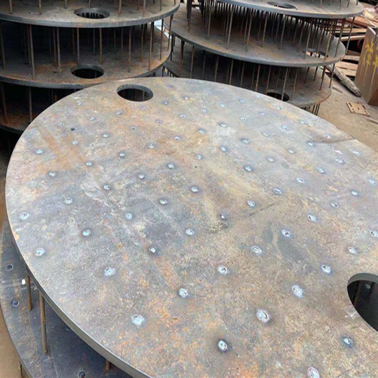 Fabricante de suministro de placa de aluminio brida de bloque sísmico viga de acero puente piezas incrustadas