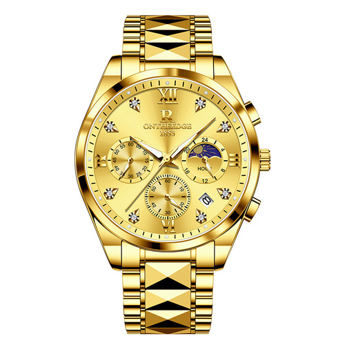 Osmanthus brand watch men's watch mechanical watch cross-border multi-functional three-eye six-pin gold business men's watch quartz watch