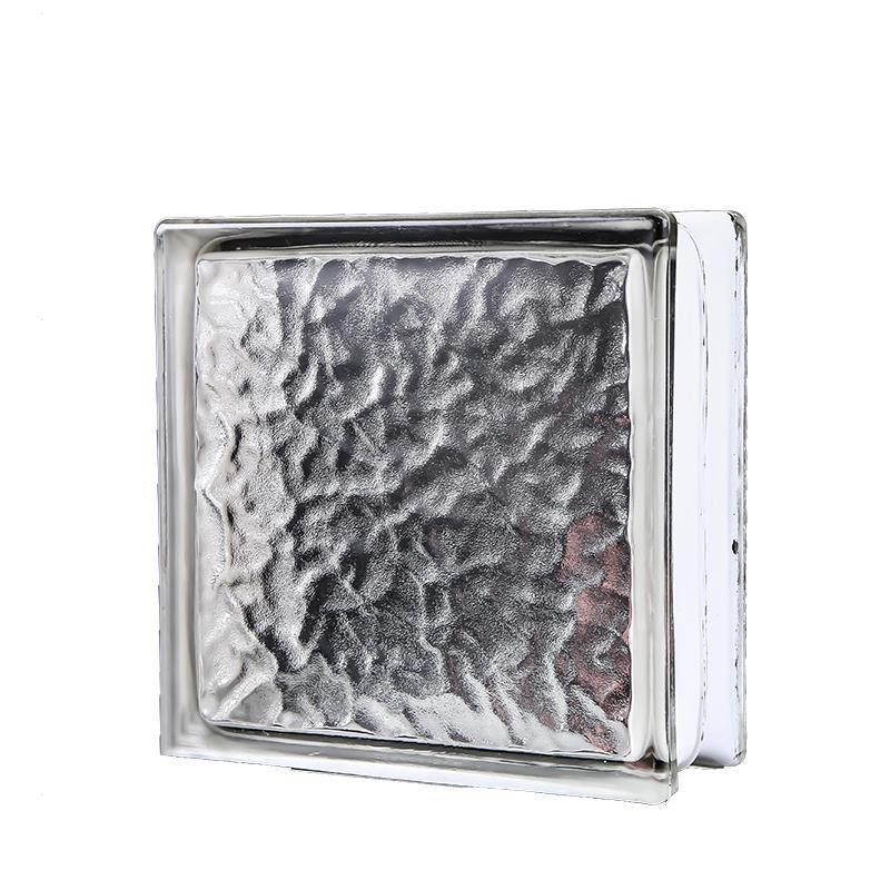Ladrillos huecos, ladrillos de burbujas termofusibles, ladrillos de cristal esmerilado, ladrillos de vidrio, bloques de pared divisoria exterior cuadrados transparentes para entrada