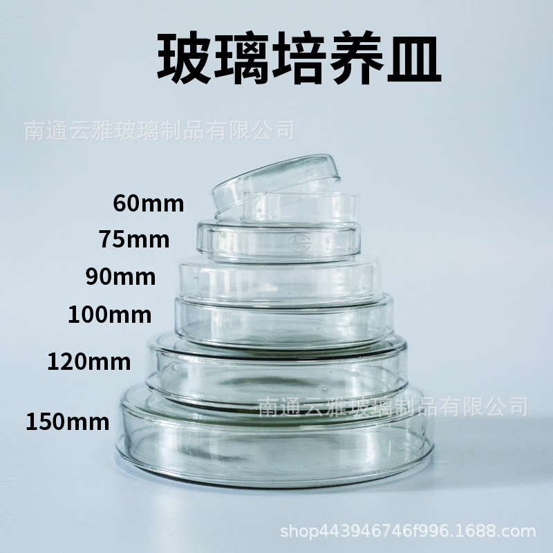 玻璃培养皿90mmGG-17料60mm低硼高硼硅耐高温高压 300套/箱规格全