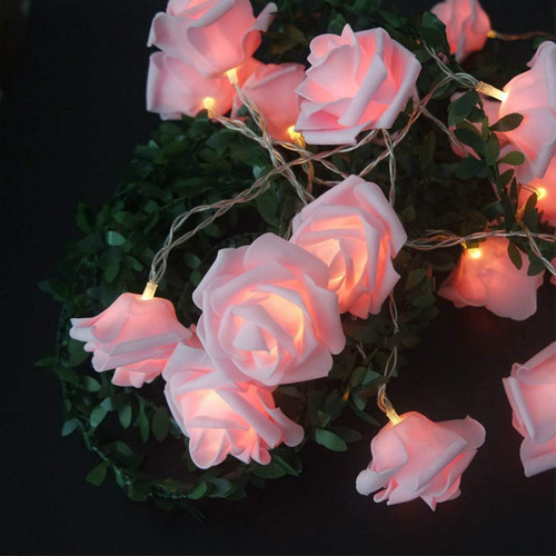 New LED simulated rose lantern string fairy lights Valentine's Day wedding celebration romantic proposal declaration decoration lights