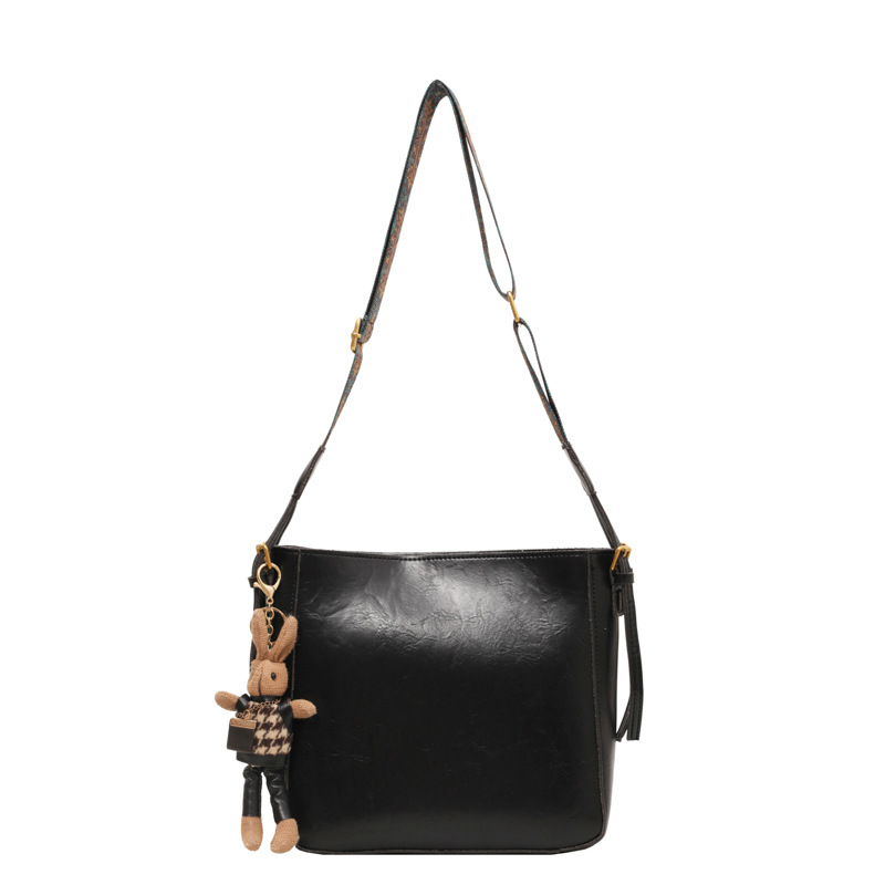 Bolsa casual simple para mujeres 2025 nuevo bolso de cubo universal estilo extranjero de alta calidad bolso de hombro