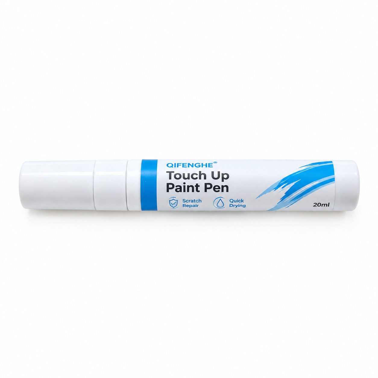 Cross-border car touch-up paint pen, white scratch repair liquid, quick-drying, waterproof, for repairing car paint, 20ml