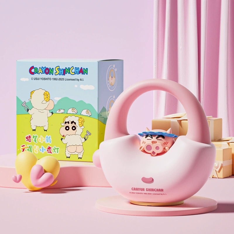 蜡笔小新小夜灯伴睡灯拍拍灯周边送女孩女生生日礼物闺蜜创意摆件|undefined