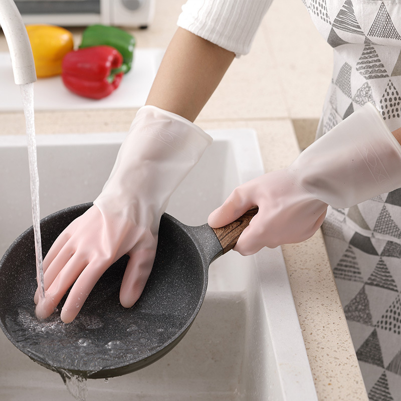 ゴムラテックス食器洗い用防水家庭用キッチン食器洗い用手袋2組、家事、掃除、洗濯用、耐久性あり|undefined