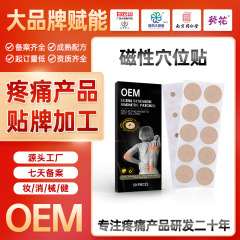 国境を越えた英語OEM OEM磁気ツボパッチヘルスケア健康製品ブランドカスタマイズ加工工場登録