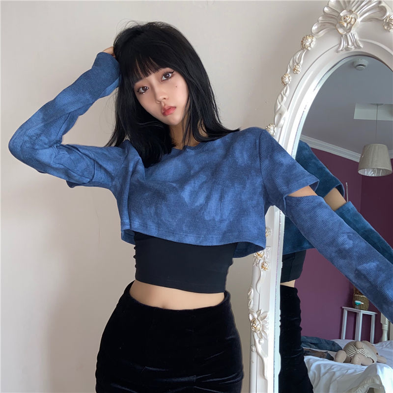 Tie Dyed Women's Short Bottoming Shirt Image 8