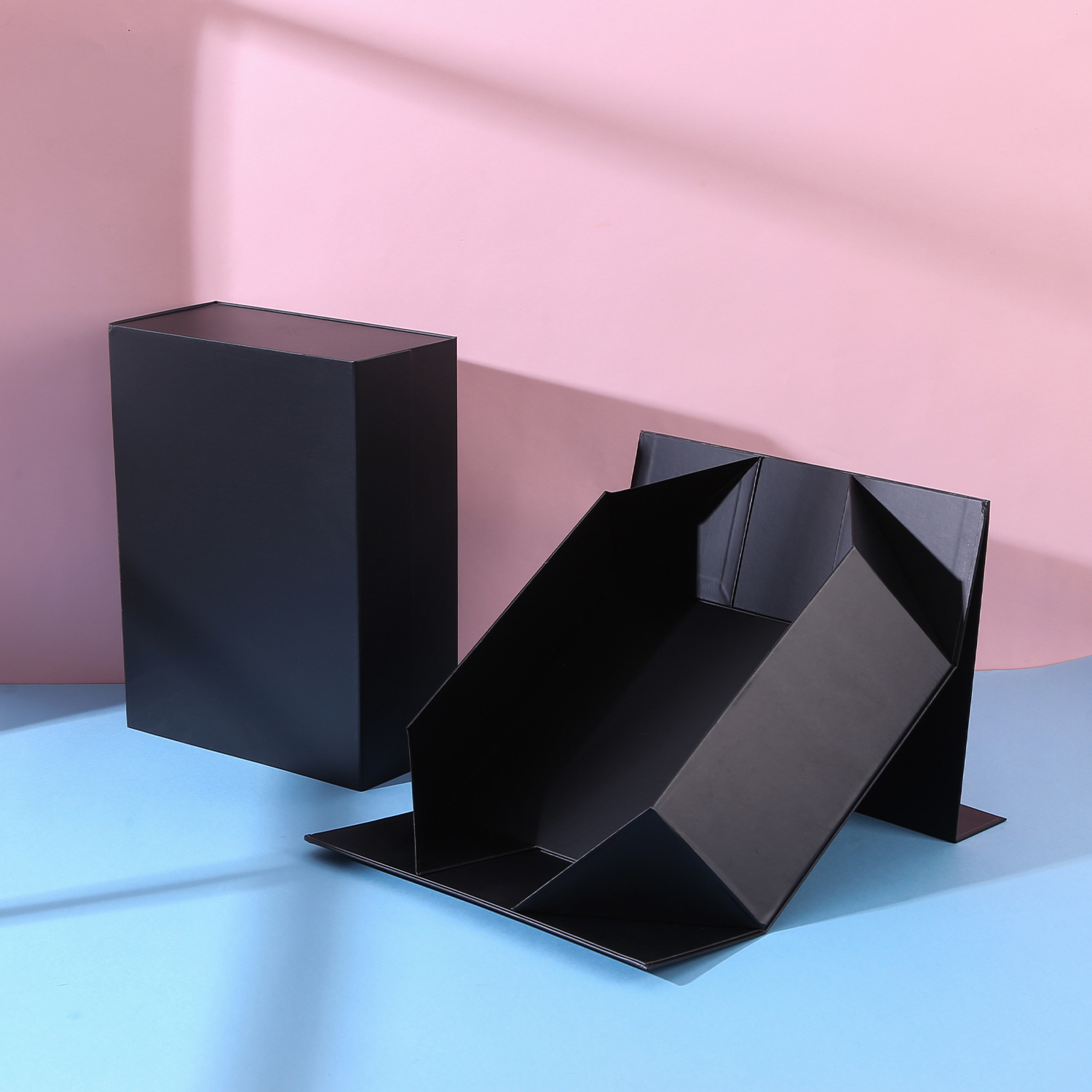 Spot al por mayor caja plegable de una pieza con caja de regalo de mano con logotipo impreso caja de zapatos caja de embalaje de regalo con tapa de imán