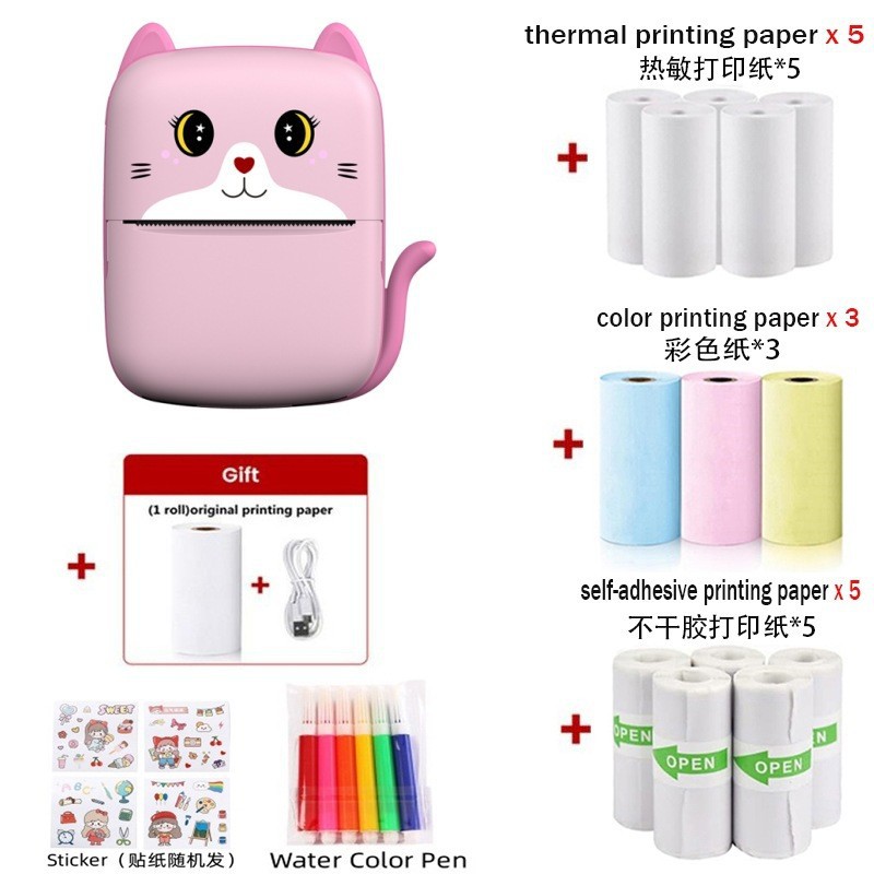 Mini impresora portátil C9, impresión térmica, fotos y apuntes, ideal para estudiantes, fábrica transfronteriza