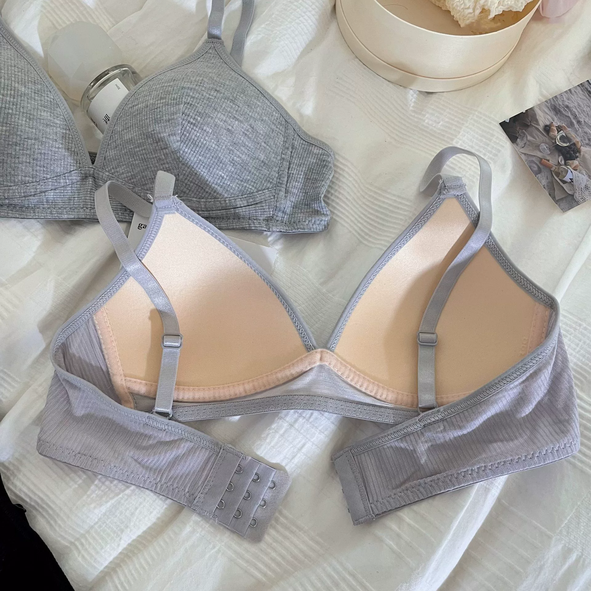 Supporting underwear, thin summer comfortable wireless bra, french style