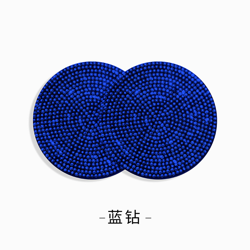 クロスボーダーダイヤモンドがちりばめられたクリエイティブなフルダイヤモンドカー用品コースター、ダイヤモンドがちりばめられた滑り止め断熱ウォーターカップスロットパッド、シリコンラインストーンコースター|undefined