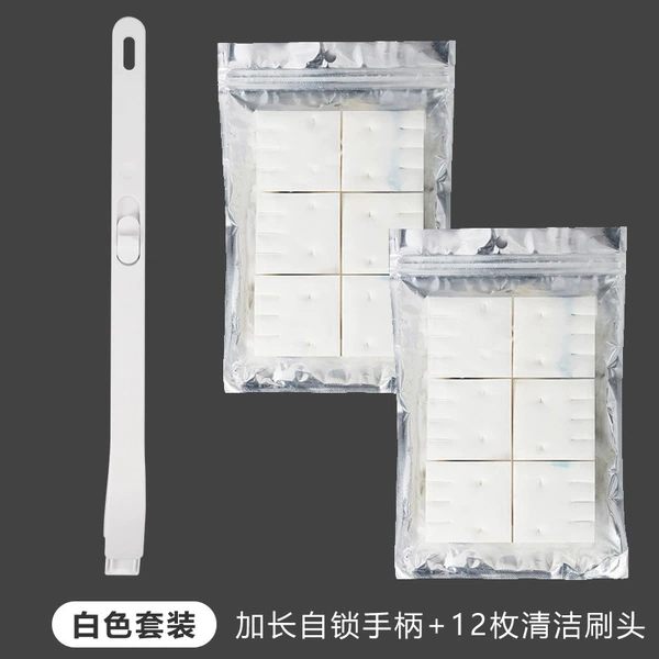 White set, handle, brush