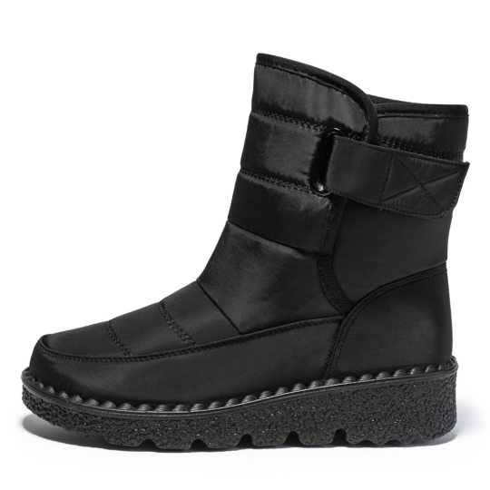 23 New Foreign Trade Cross-border Warm Women's Snow Boots Women's Velcro Waterproof European Size 44 Women's Boots Casual Women's Shoes