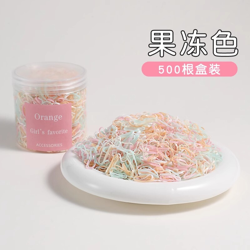 高级感一次性扎发皮筋女儿童弹力耐用发圈不伤发头绳头饰发绳|undefined