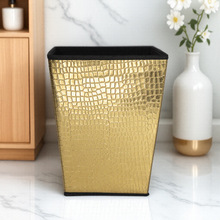 折叠垃圾桶轻奢酒店用品皮质方形废纸篓分类垃圾桶TEMU亚马逊专供
