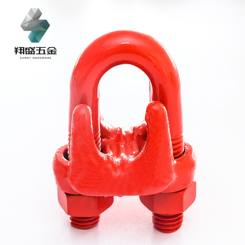 直销国际镀锌钢丝绳卡头卡扣夹头卡头锁扣U形卡头固定接头钢丝绳