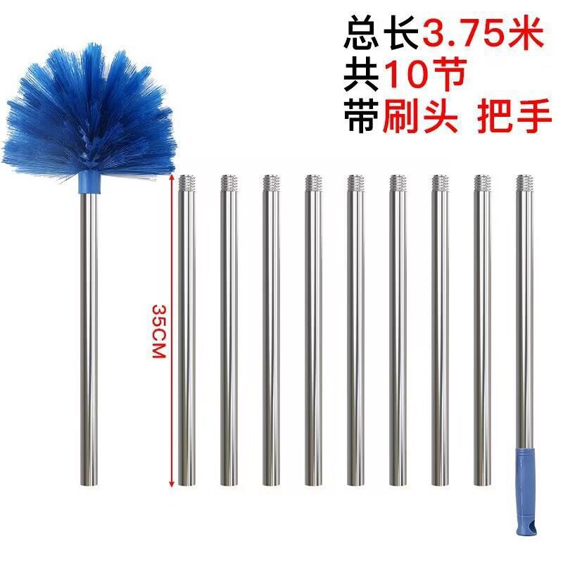 La limpieza de techo de la araña doméstica, la limpieza de techo de la araña doméstica, la eliminación de polvo de alto nivel