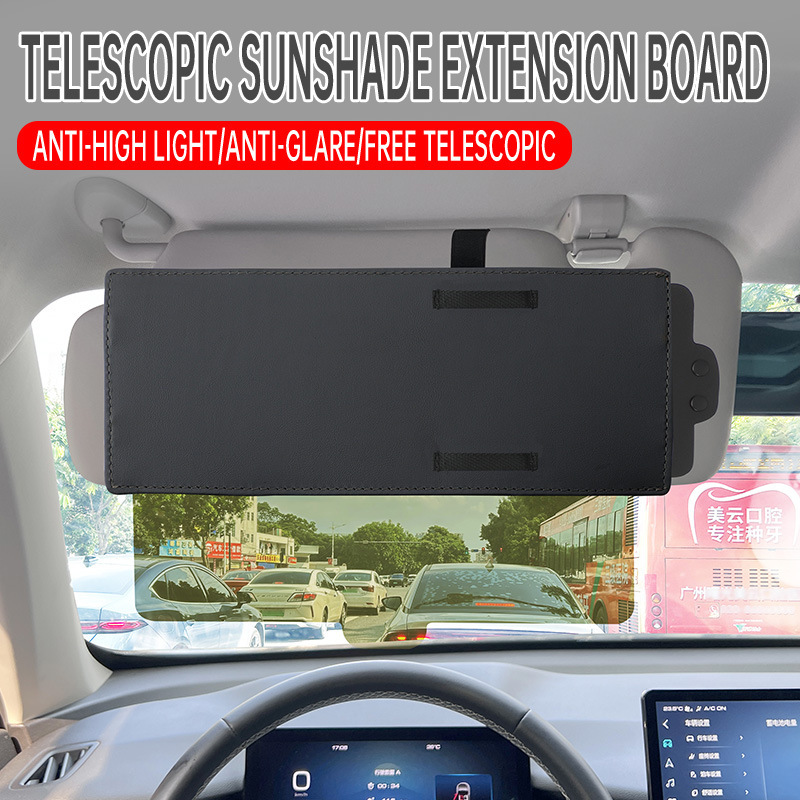 Portable Car Sun Visor Retractable Eye Protection White Gray Anti-Dazzle Car Sun Visor Ready Stock