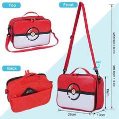 24th New Game Console Print Student Cross-Shoulder Lunch Bag, Fairy Ball Portable Cartoon Children Insulated Bag